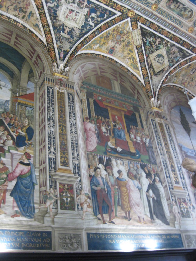 Murals inside of the duomo