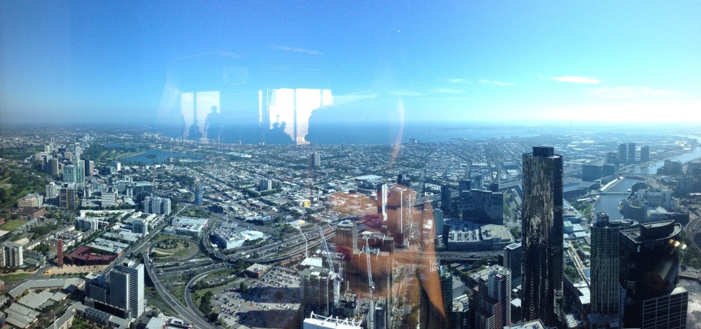 Eureka Skydeck - Melbourne, VIC - ignore the reflection!