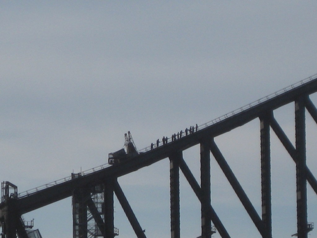 Bridge climbers!