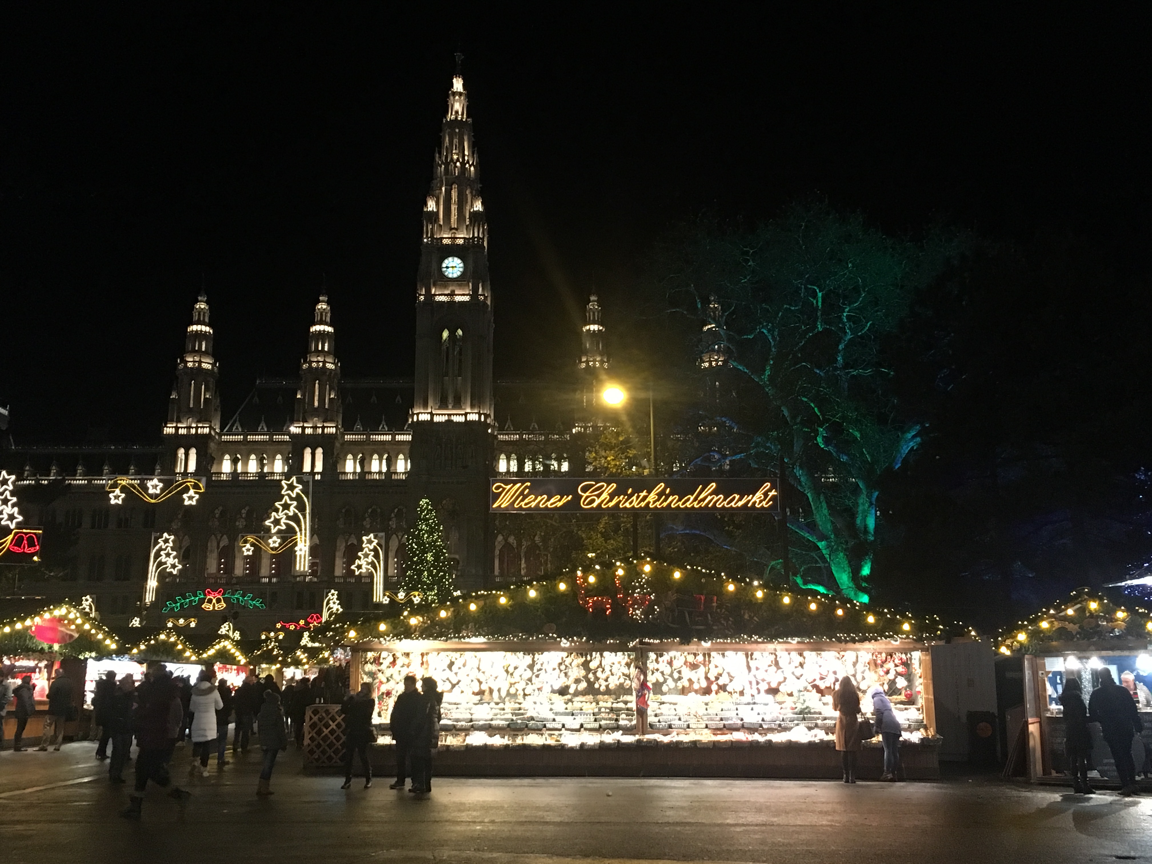 Rathausplatz Christmas Market at Night 61