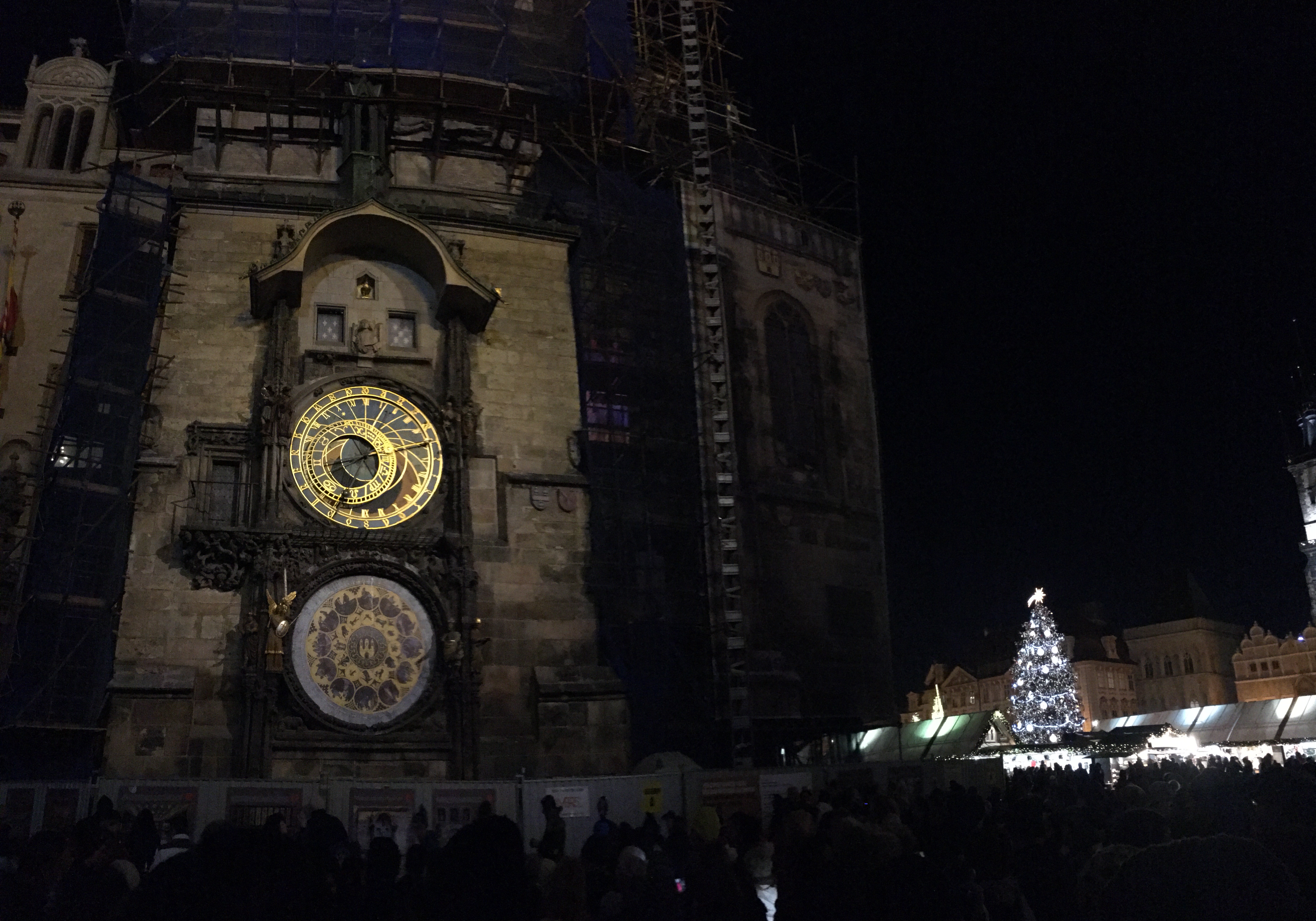 Prague Astronomical Clock:Old Town Square Christmas Market 5.JPG